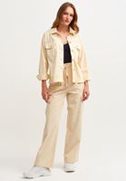 Bayan Bej High-Rise Jogger Pantolon