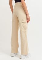 Bayan Bej High-Rise Jogger Pantolon