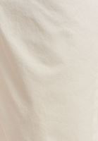 Bayan Krem Ultra Yüksek Bel Pamuklu Pantolon