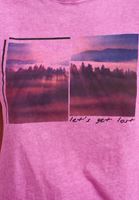 Bayan Mor Pamuklu Asimetrik Crop Tişört