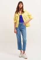 Bayan Sarı Pamuklu Gömlek Ceket