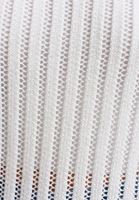 Bayan Beyaz Bot Yaka Ajurlu Kazak