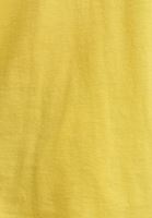 Bayan Sarı Pamuklu V-Neck Tişört