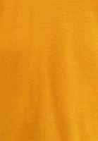 Bayan Turuncu Pamuklu V-Neck Tişört