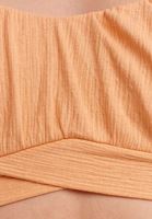 Yırtmaçlı Wide-Leg Pantolon ve Crop Bluz Kombini