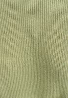 Bayan Yeşil Boot-Neck Kuşaklı Triko