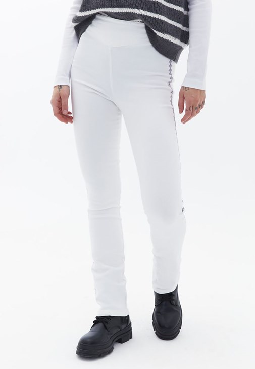 Nakışlı Slim-Fit Pantolon ve Gömlek Kombini