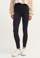 Bayan Siyah High-Rise Legging Tayt