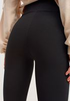 Bayan Siyah High-Rise Legging Tayt