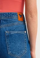 Women Blue Mom-Fit Jean Trousers