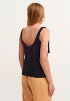 Bayan Siyah Yumuşak Dokulu Askılı Atlet