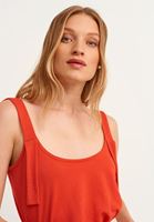 Bayan Kiremit Yumuşak Dokulu Askılı Atlet