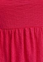 Bayan Pembe Fırfır Detaylı Kare Yaka Bluz