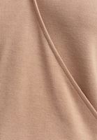 Bayan Krem Uzun Kollu Kruvaze Bluz