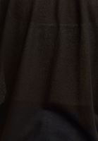 Bayan Siyah Loose-Fit Kısa Kollu Hırka