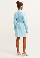 Bayan Mavi Pamuklu Gömlek Elbise