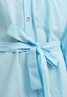 Bayan Mavi Pamuklu Gömlek Elbise