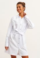 Bayan Beyaz Pamuklu Gömlek Elbise