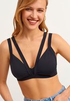 Bayan Siyah Çapraz Askılı Büstiyer