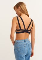 Bayan Siyah Çapraz Askılı Büstiyer