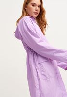 Bayan Mor Waterproof Uzun Yağmurluk