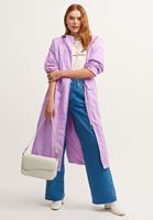 Bayan Mor Waterproof Uzun Yağmurluk