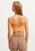 Women Orange Buckle Seamless Bra