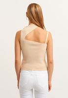 Bayan Kum Beji Cut-Out Detaylı Triko Top