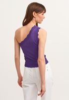 Bayan Mor Tek Omuzlu Triko Atlet 