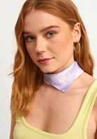 Bayan Mor Desenli Mini Fular