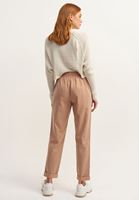 Bayan Krem Yumuşak Dokulu Baggy Pantolon ( TENCEL™ )