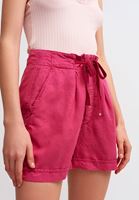 Bayan Pembe Bel Detaylı Kısa Şort ( TENCEL™ )