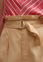 Bayan Bej Ultra Yüksek Carrot-Fit Pantolon ( TENCEL™ )