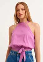 Bayan Mor Halter-Neck Crop Top ( TENCEL™ )