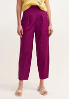 Bayan Mor Cepli ve Pileli Bol Pantolon ( TENCEL™ ) 