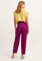 Bayan Mor Cepli ve Pileli Bol Pantolon ( TENCEL™ ) 