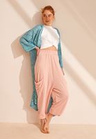 Beli Büzgülü Crop ve Jogger Pantolon Kombini
