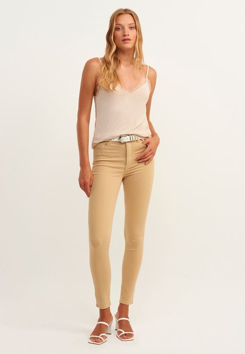 Slouchy-Fit Triko Ve Skinny Pantolon Kombini