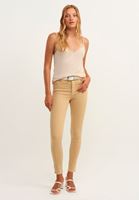 Bayan Bej Toparlayıcı Etkili Skinny Pantolon ( TENCEL™ )
