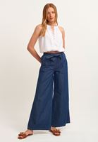 Bayan Beyaz Halter Yaka Crop Top