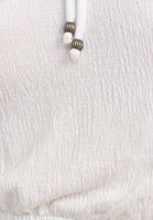 Bayan Beyaz Omzu Açık Crop Bluz