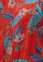 Bayan Çok Renkli Floral Desenli ve Fırfırlı Maxi Elbise