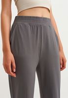Bayan Koyu Gri Yumuşak Dokulu Jogger Pantolon