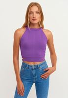 Bayan Mor Cut-Out Detaylı Halter Yaka Atlet