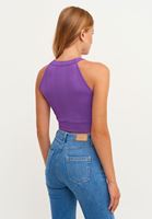 Bayan Mor Cut-Out Detaylı Halter Yaka Atlet