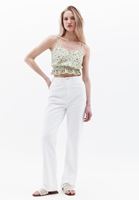 Crop Top ve Volanlı Mini Etek Kombini