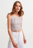 Bayan Çok Renkli Desenli Askılı Atlet