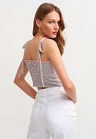 Bayan Çok Renkli Desenli Askılı Atlet