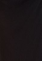 Bayan Siyah Büzgülü Kruvaze Midi Etek