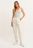 Bayan Yeşil/Gri V Yaka Atlet